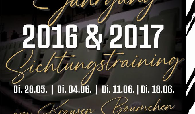 Sichtungstrainings für 2016/2017