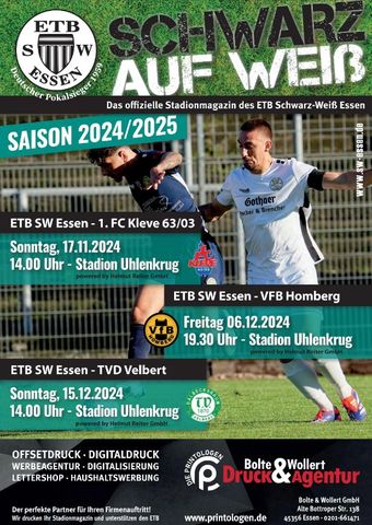 Schwarz auf Weiß Saison 2024/25 Ausgabe 3